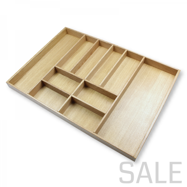 Besteckeinsatz K80 für gerade Zargen. Eiche