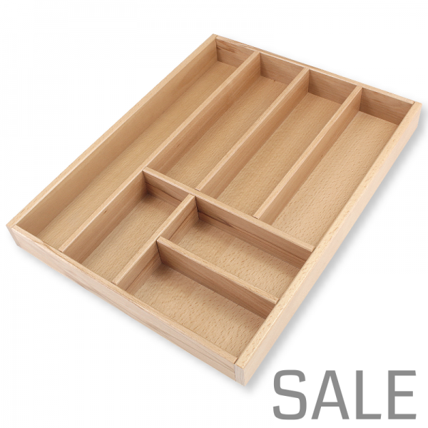 Besteckeinsatz K45 für gerade Zargen. Buche.