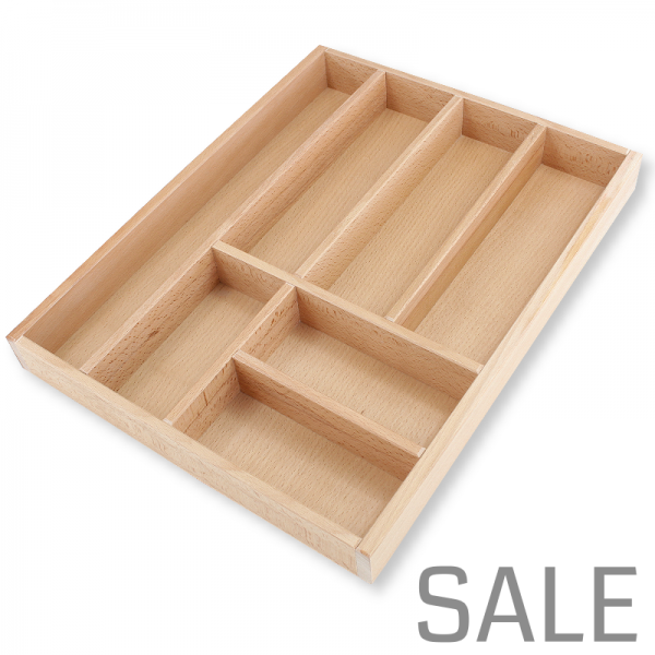 Besteckeinsatz K45 für gerade Zargen. Buche.