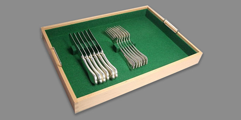 Vielseitiges Ordnungssystem: Besteckkasteneinsätze aus Holz