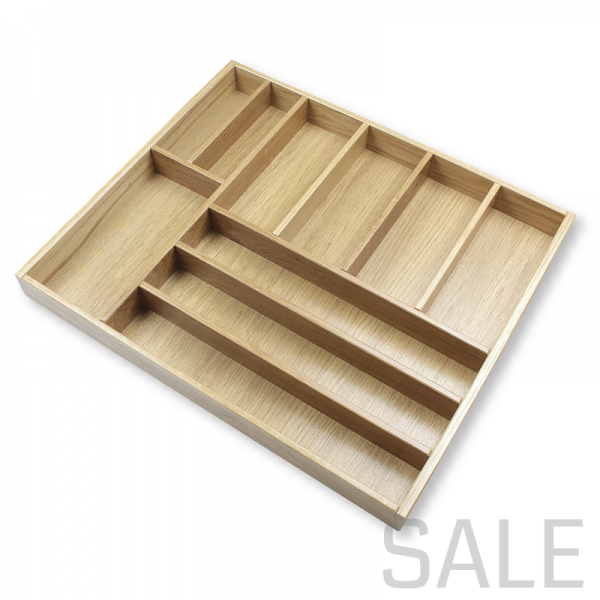 Besteckeinsatz K60 für gerade Zargen. Eiche.