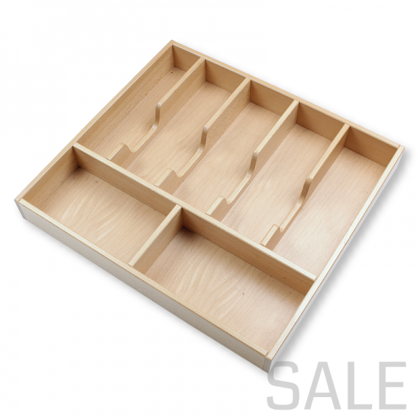 Besteckeinsatz K50 für gerade Zargen. Buche.