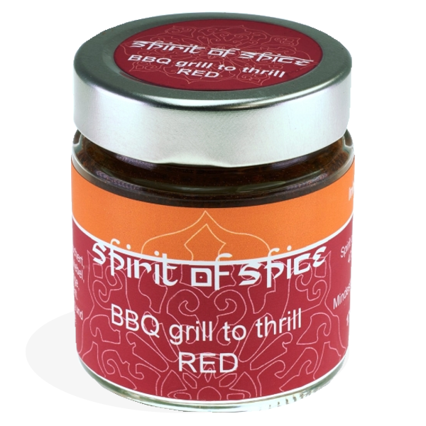 Gewürzgläschen "BBQ grill to thrill RED"