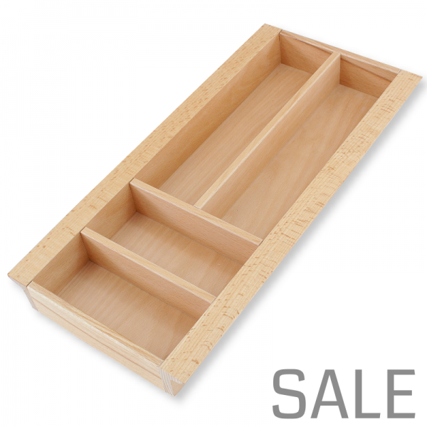 Besteckeinsatz K30 für schräge Zargen. Buche.
