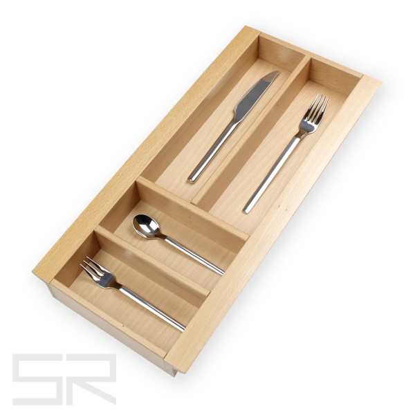 Besteckeinsatz K30 für schräge Zargen. Buche. *sofort lieferbar*
