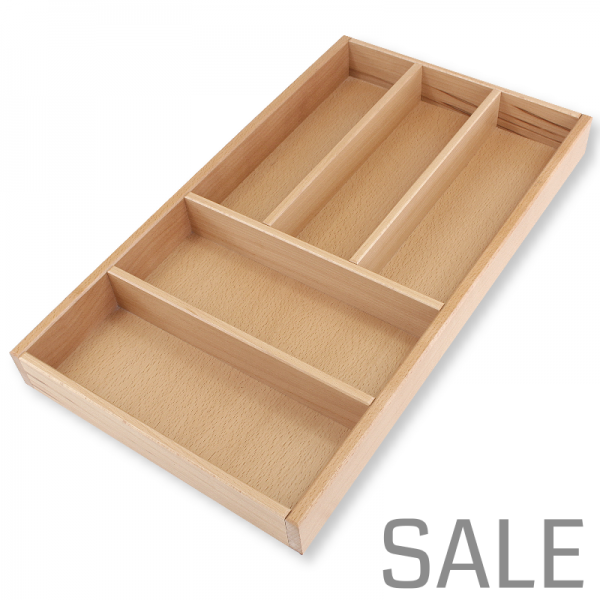 Besteckeinsatz K40 für gerade Zargen. Buche.