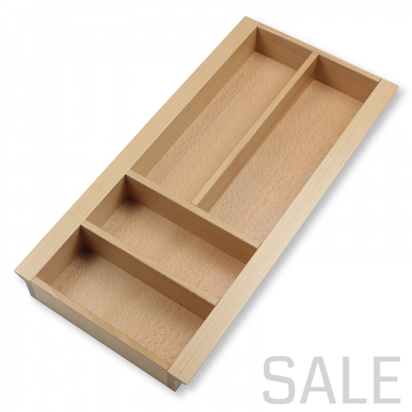 Besteckeinsatz K30 für schräge Zargen. Buche.