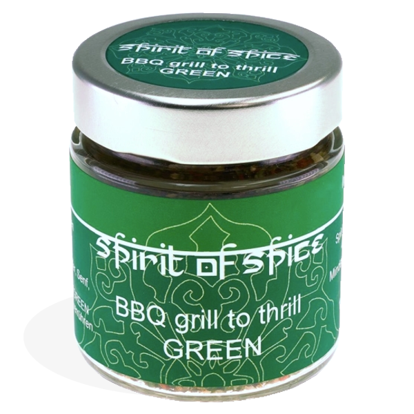 Gewürzgläschen "BBQ grill to thrill GREEN